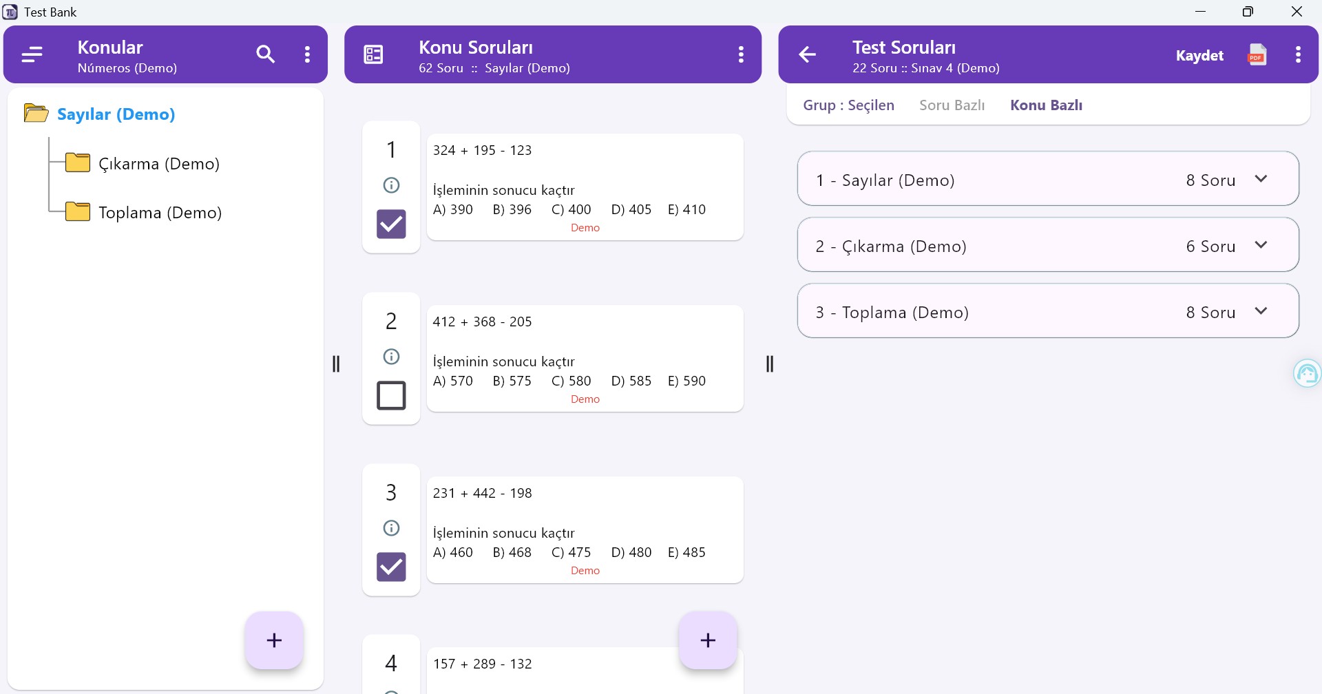 Test Bank - Question & Test Creation App