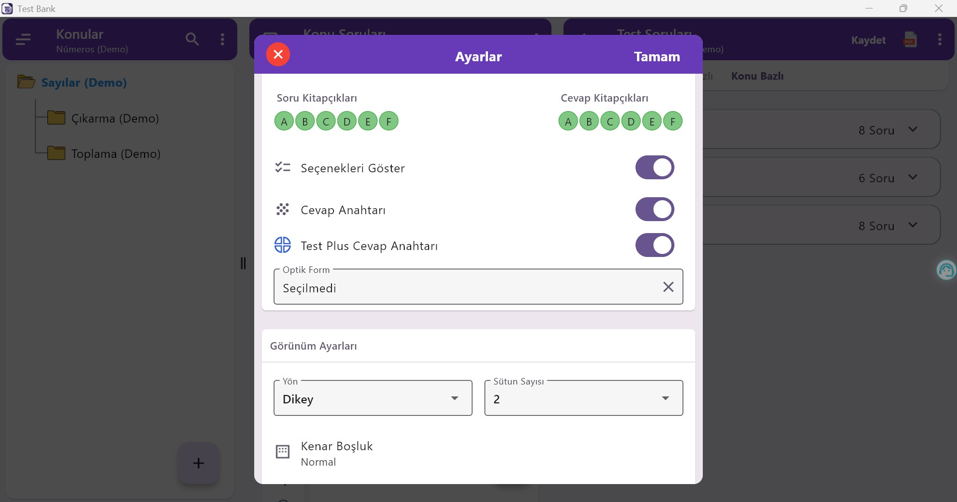 Test Bank - Question & Test Creation App